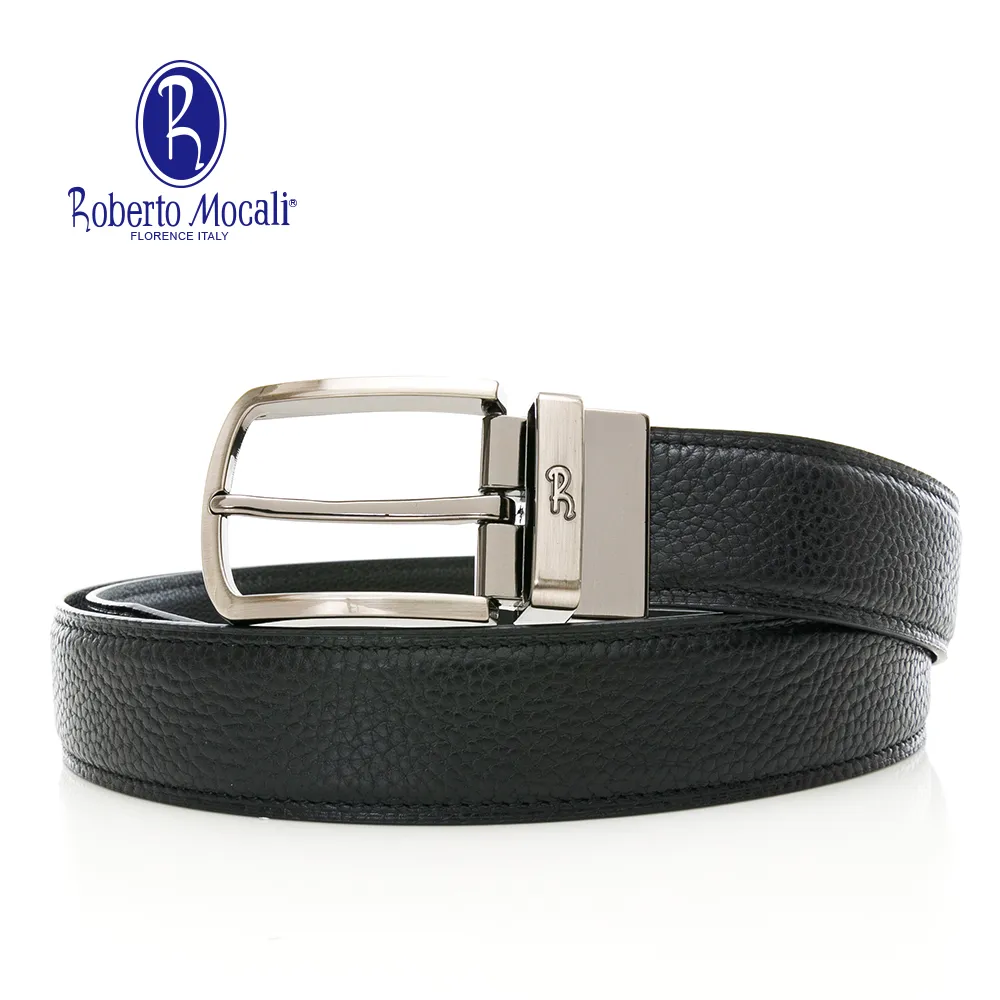 【Roberto Mocali】(RM-8213BKF)扣洞式皮帶-黑色 歷史價格詳細信息