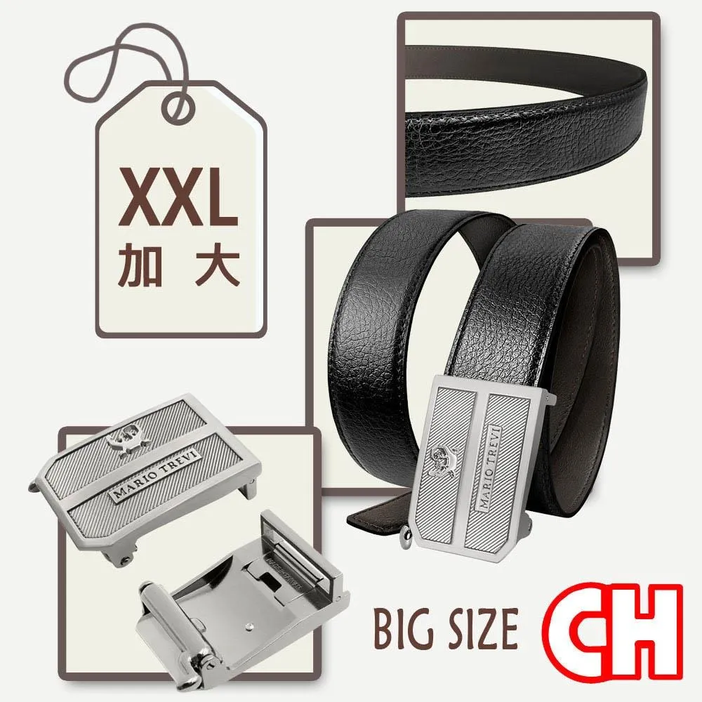 【CH-BELT 銓丞皮帶】加長XXL自動扣男皮帶 無帶頭 單賣帶身寬3.4CM(黑XXL) 歷史價格詳細信息
