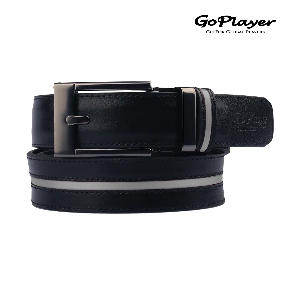 GoPlayer寬滑扣白皮帶(黑織條) 歷史價格詳細信息