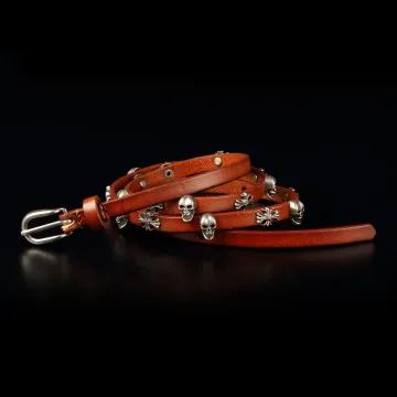 倉吉0210 骷髏十字軍，手工牛革腰帶/ 皮帶-女 歷史價格詳細信息