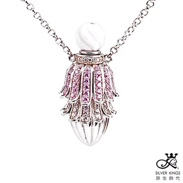 銀芭蕾舞女孩閨蜜項鏈女純銀小眾設計感吊墜裝飾鎖骨鏈 歷史價格詳細信息