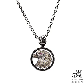 原生飾代SilverKings-心塵(墜子)-頂級白鋼工藝-搭配質感細膩美國黑牛皮繩 歷史價格詳細信息