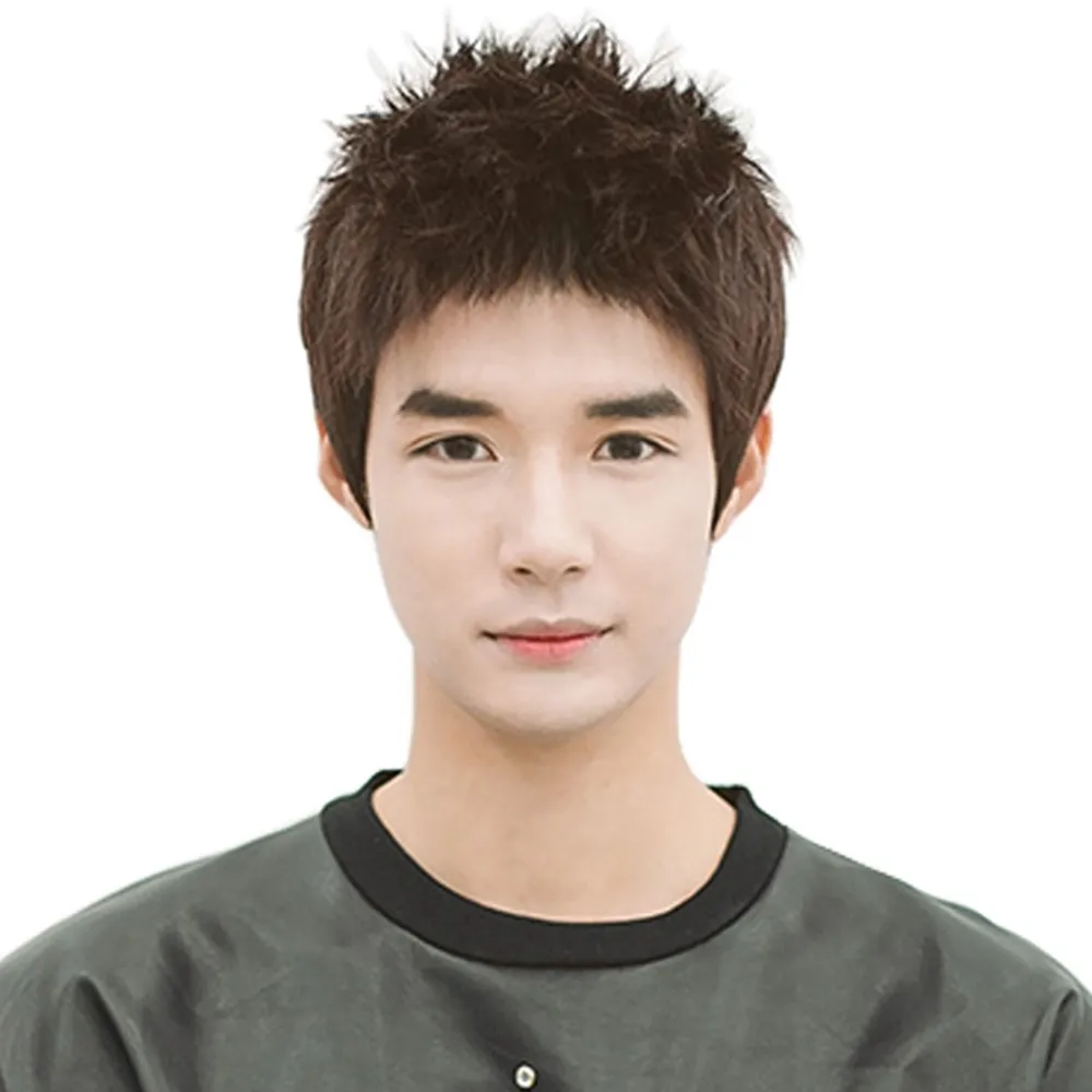 整頂真髮絲假髮-短直髮自然帥氣舒適男假髮父親節禮物2色73vb19【巴黎精品】 歷史價格詳細信息
