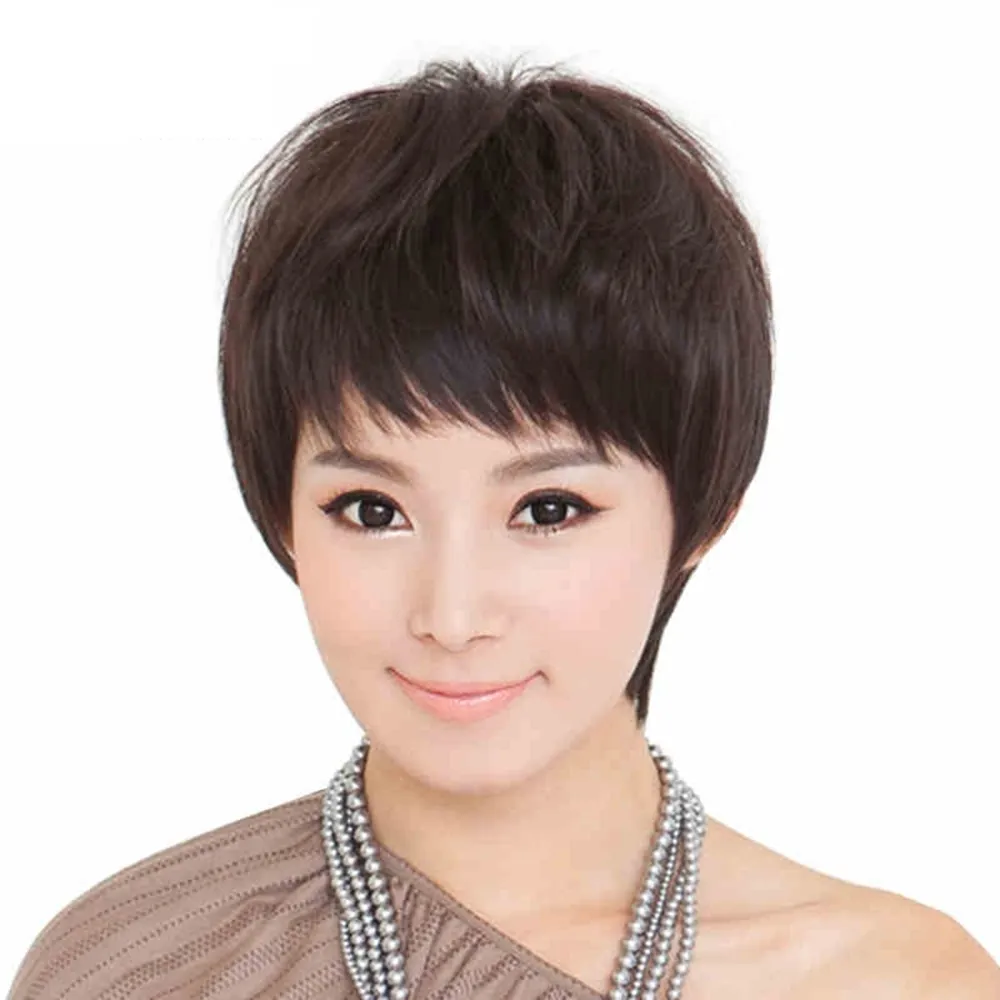 女假髮整頂真髮絲-微捲短髮大方優雅美髮用品2色73vc23【巴黎精品】 歷史價格詳細信息