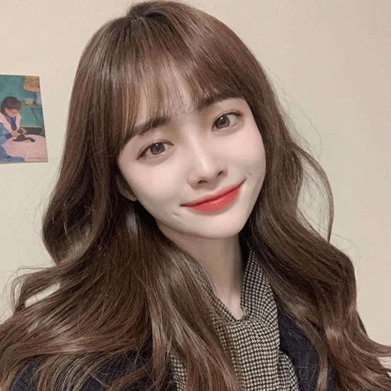 女假髮整頂真髮絲-空氣瀏海中長直髮美髮用品2色74ah25【巴黎精品】 歷史價格詳細信息