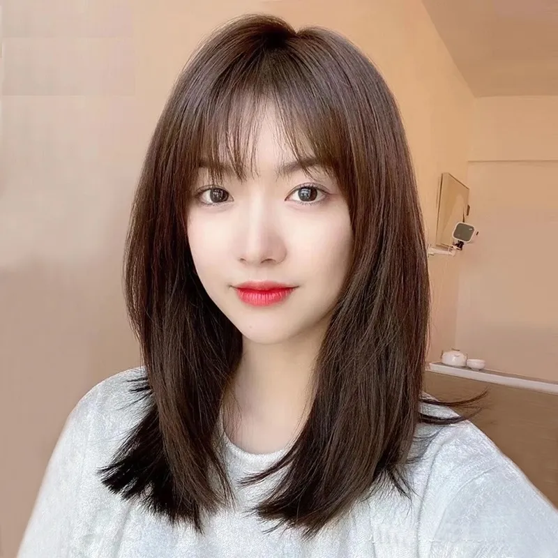 中長假髮-空氣瀏海修臉中長假髮（送髮網） 歷史價格詳細信息