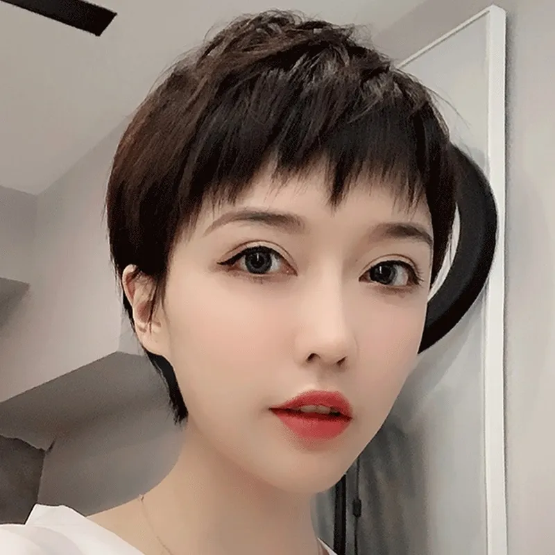 女假髮整頂真髮絲-短髮時尚自然修臉波波頭母親節禮物3色74ai9【巴黎精品】 歷史價格詳細信息