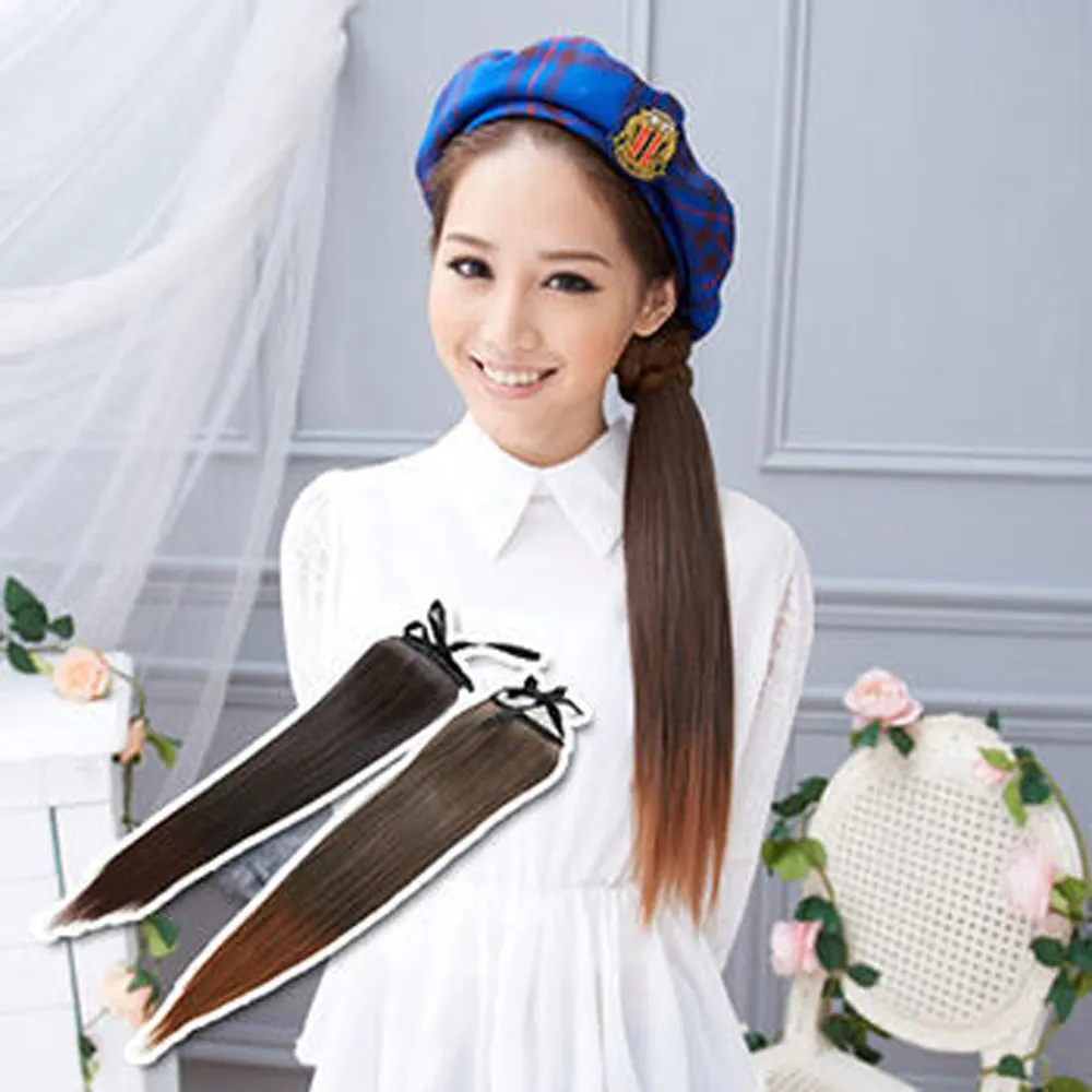 PS MALL綁式緞帶立體直馬尾假髮 2入 歷史價格詳細信息