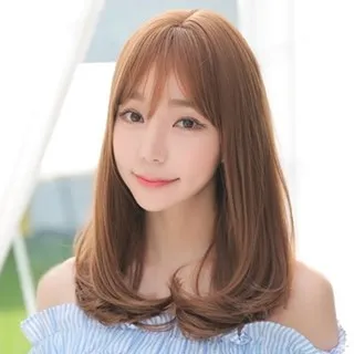 長假髮-空氣瀏海玉米鬚長卷髮（送髮網） 歷史價格詳細信息