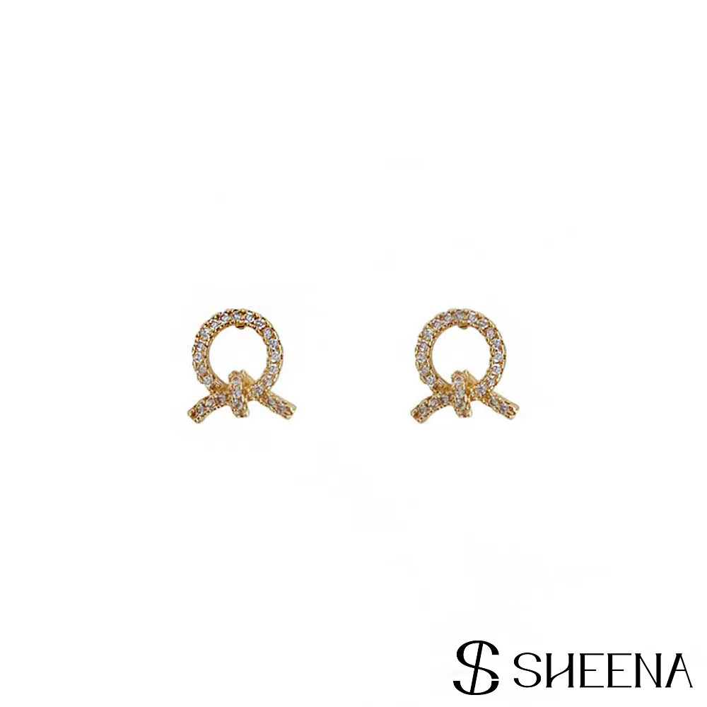 【SHEENA】鏤空星球鋯石耳釘-金 歷史價格詳細信息
