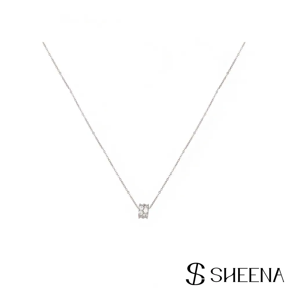 【SHEENA】立體方塊鋯石項鍊-紅 歷史價格詳細信息