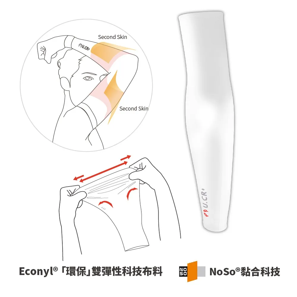 U.CR+ 防曬涼感黏貼式袖套 - Bonding Arm Sleeves - TP08 - 黑色 歷史價格詳細信息