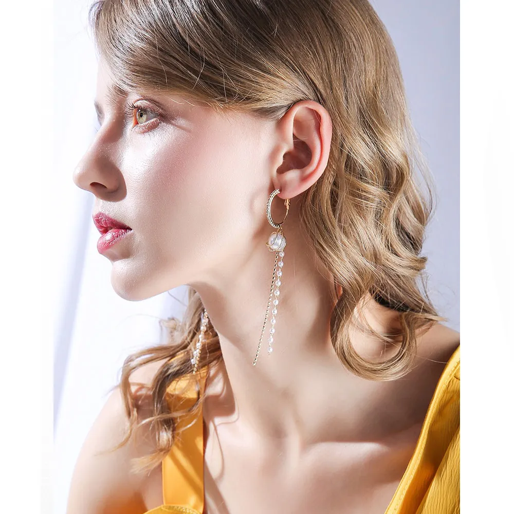 AQ 質感靚麗氣質珍珠圓圈耳環/耳針(AMOR/Quenby) 歷史價格詳細信息