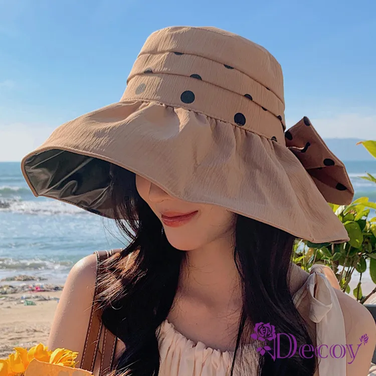 【Decoy】點點愛心＊夏季加大防曬漁夫遮陽帽/顏色可選 歷史價格詳細信息