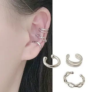 NER092Charme韓國新品 波爾多 仿珠水晶鑽多線條造型耳骨夾 金色 歷史價格詳細信息