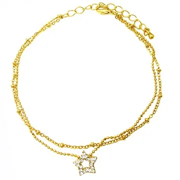 【Charme】日韓新品 跳躍音符 水晶鑽  腳鍊 歷史價格詳細信息