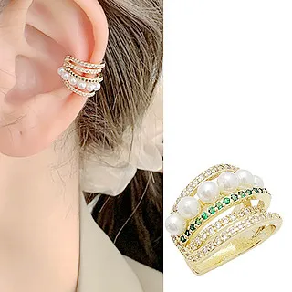 NER072 Charme 韓國新品 X型 線型設計 金色耳骨夾 兩入一組 歷史價格詳細信息