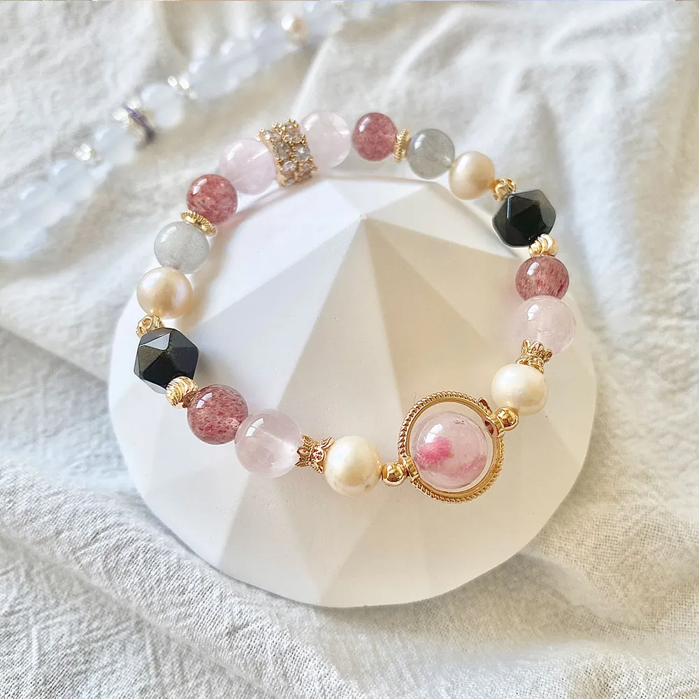 【Crystalvia辰瑄水晶｜植享生活】金髮晶財運亨通水晶手作手鍊 歷史價格詳細信息