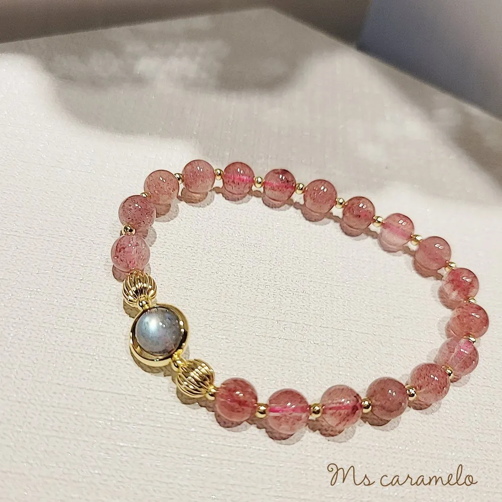 【焦糖小姐 Ms caramelo】藍水晶手鍊 10月誕生石 (K白款) 歷史價格詳細信息