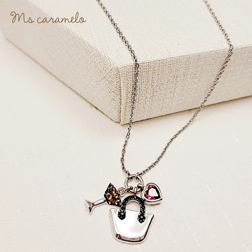 【焦糖小姐 Ms caramelo】藍水晶項鍊 10月誕生石 (K黃款) 歷史價格詳細信息