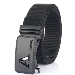 Laifuu，鏤空A字頭腰帶男帆布男腰帶皮帶 歷史價格詳細信息