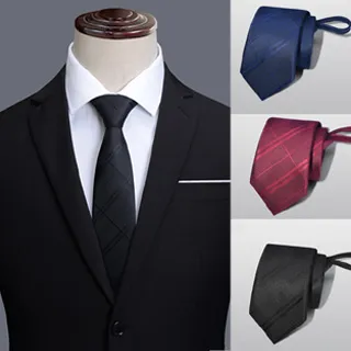 【Laifu拉福】領帶高質西棉領帶6cm領帶-拉鍊領帶 歷史價格詳細信息