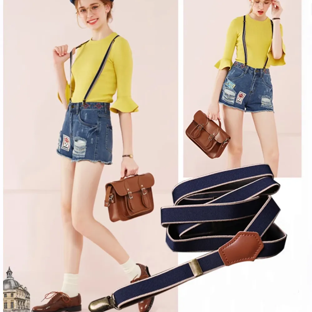 Laifuu.三夾2cm正傳灰復古表演吊帶褲夾 歷史價格詳細信息