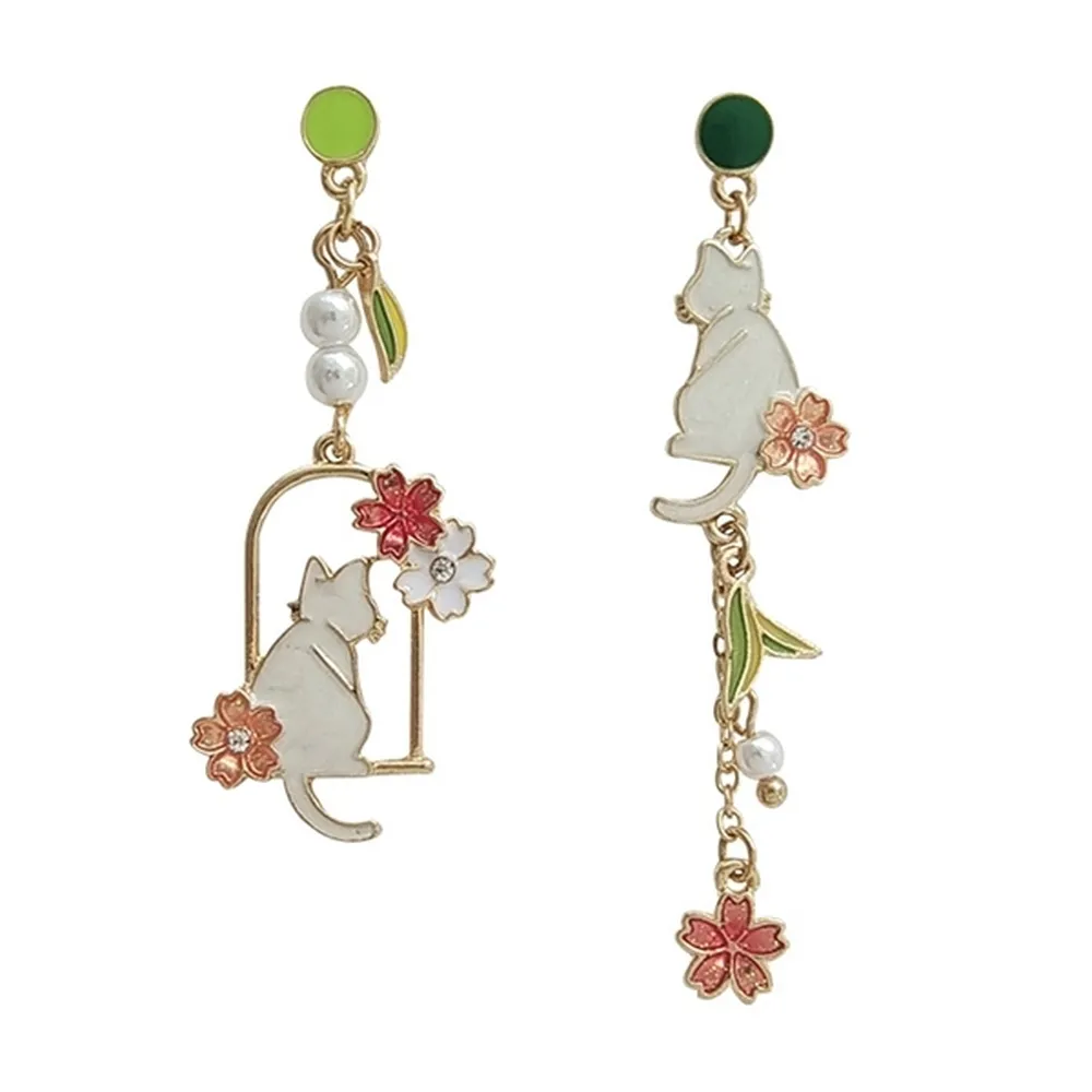 耳釘925純銀貓眼石四葉草耳釘女氣質簡約小巧養耳洞耳環小眾設計耳飾 歷史價格詳細信息