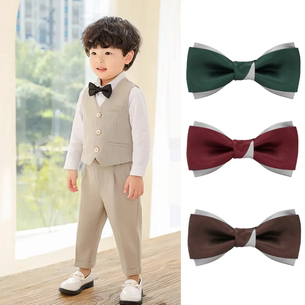 Laifuu.兒童領結扭力新郎主持結婚表演糾糾手工製 歷史價格詳細信息