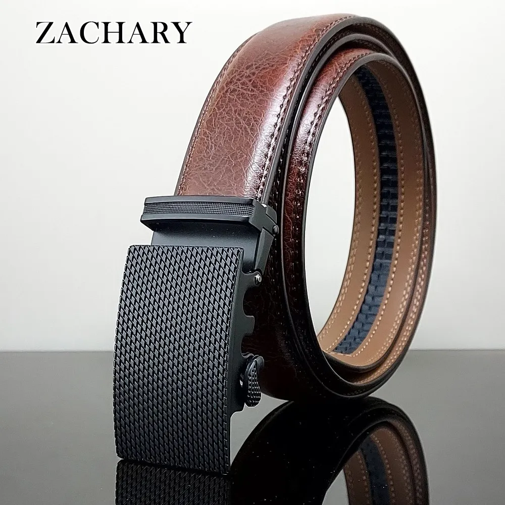 【ZACHARY】全牛皮時尚自動皮帶CY8910 歷史價格詳細信息