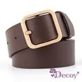 【Decoy】簡約中性＊雙層真牛皮腰帶/紅 歷史價格詳細信息