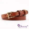 【Decoy】古銅方框＊典雅細真牛皮皮帶/咖 歷史價格詳細信息