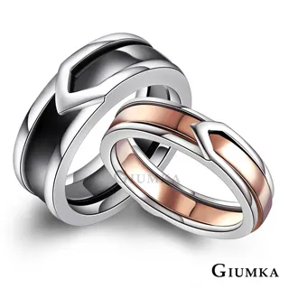 【GIUMKA】永誌不渝鋼對戒 玫金色女戒 MR297 歷史價格詳細信息