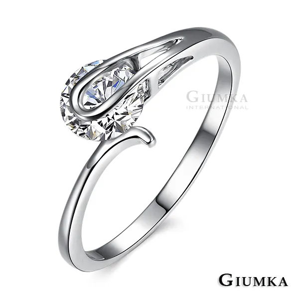 GIUMKA．單鑽紋鎢鋼戒指．對戒｜情人節禮物 歷史價格詳細信息