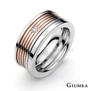 【GIUMKA】簡單曲線珠寶戒指(玫金) MR612-1F 歷史價格詳細信息