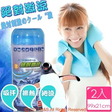 【ECO COOLING】絕對激涼涼感巾組合2(9921粉+2121藍) 歷史價格詳細信息