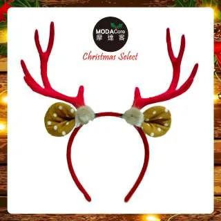 摩達客耶誕派對-紅鹿角白毛邊聖誕髮箍 歷史價格詳細信息
