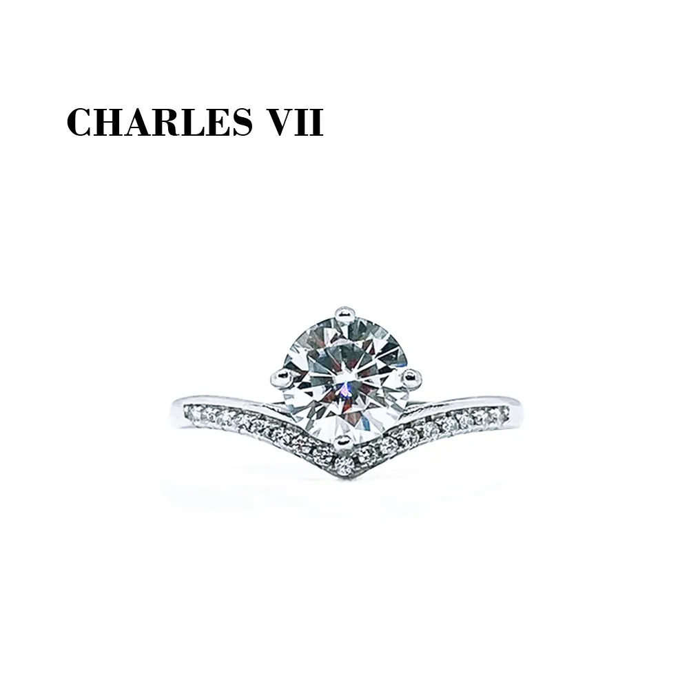 CHARLES VII 查爾七世 皇家訂製款一克拉女鑽戒/純銀戒台-清新甜美 歷史價格詳細信息