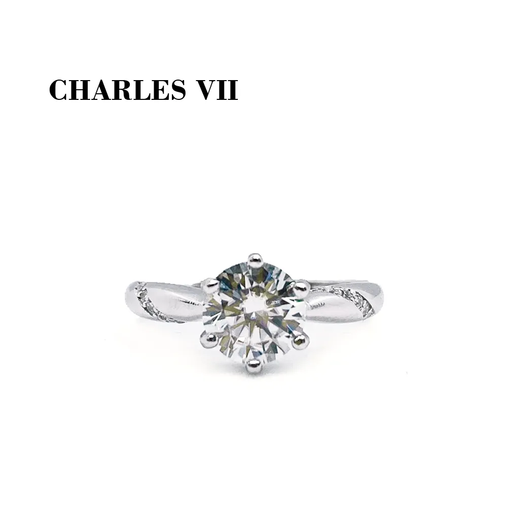 CHARLES VII 查爾七世 皇家訂製款一克拉女鑽戒/純銀戒台-清新甜美 歷史價格詳細信息