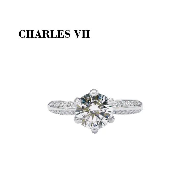 CHARLES VII 查爾七世 皇家訂製款一克拉女鑽戒/純銀戒台-清新甜美 歷史價格詳細信息