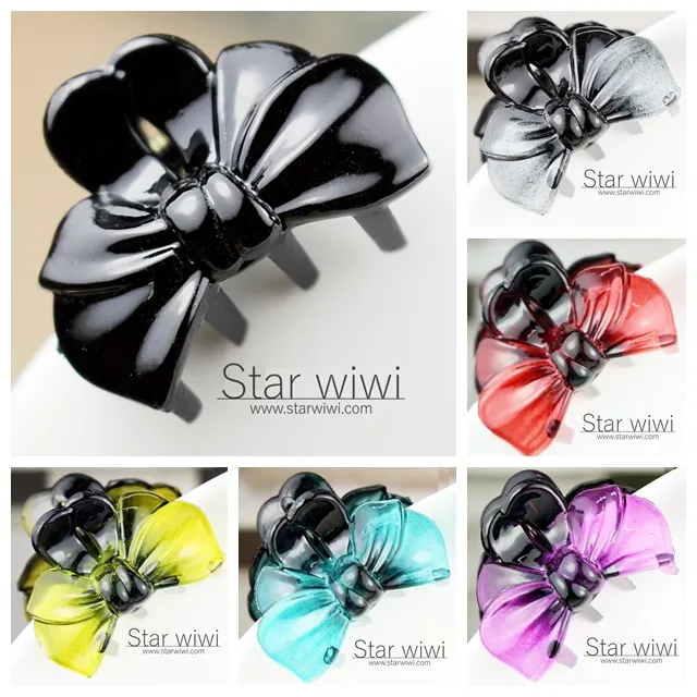 【Star wiwi】優雅蝴蝶結造型小鯊魚夾《髮飾 ‧ 髮夾》《6入組》《黑色 / 灰彩款》 歷史價格詳細信息