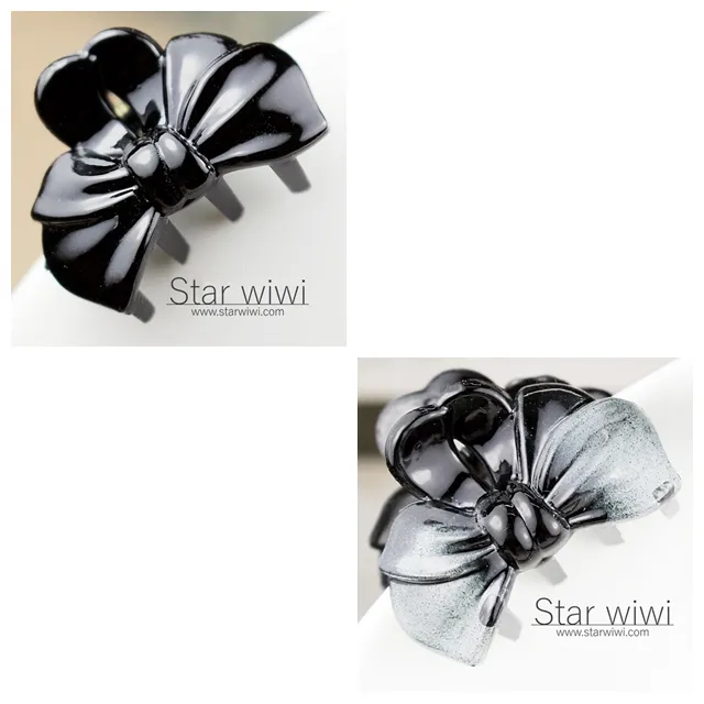 【Star wiwi】優雅蝴蝶結造型小鯊魚夾《髮飾 ‧ 髮夾》《6入組》《黑色 / 灰彩款》 歷史價格詳細信息