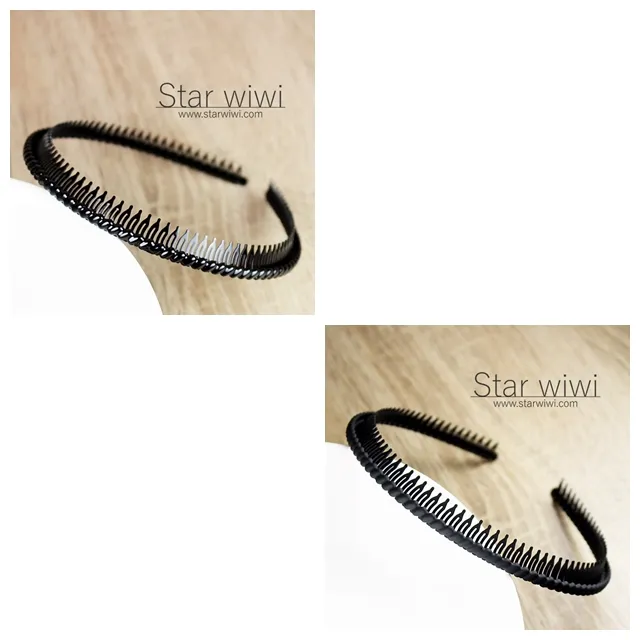 【Star wiwi】時尚風采齒梳髮箍《髮飾 • 髮箍》《2入組》《霧藍色》 歷史價格詳細信息