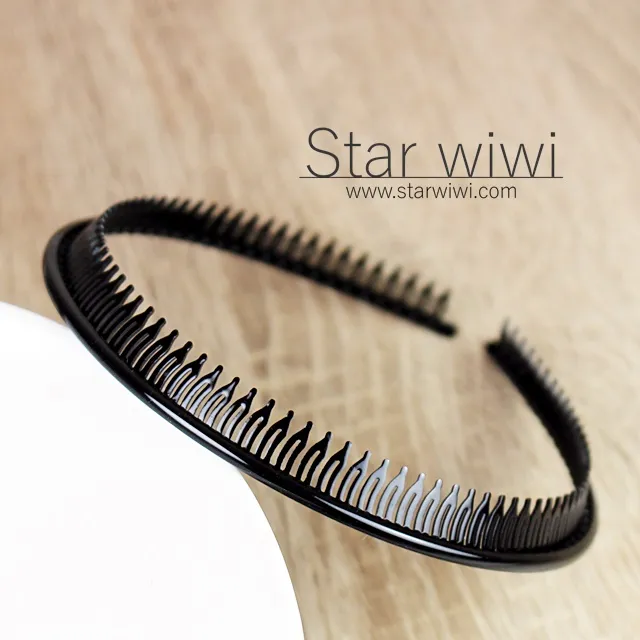 【Star wiwi】時尚風格齒梳髮箍《髮飾 • 髮箍》《2入組》《霧黑色》 歷史價格詳細信息