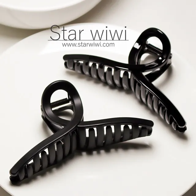 【Star wiwi】經典交叉造型大鯊魚夾《髮飾 • 髮夾》《2入組》《黑色款》 歷史價格詳細信息