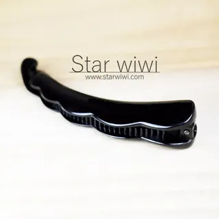 【Star wiwi】優雅時尚造型香蕉夾《2入組》《黑色 / 琥珀棕色》 ( 髮飾 髮夾 ) 歷史價格詳細信息