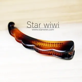 【Star wiwi】優雅時尚造型香蕉夾《2入組》《黑色 / 琥珀棕色》 ( 髮飾 髮夾 ) 歷史價格詳細信息