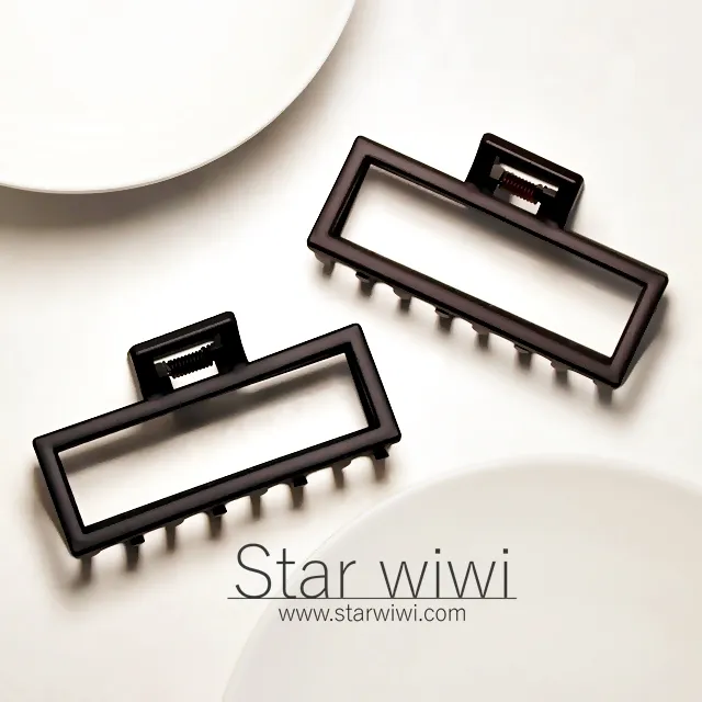 【Star wiwi】時尚風格造型抓夾《2入組》《黑色》 ( 髮飾 髮夾 鯊魚夾 ) 歷史價格詳細信息