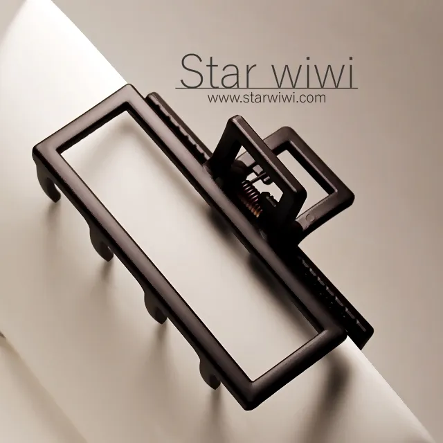 【Star wiwi】時尚簡約風格造型霧面大抓夾《2入組》《黑色》 ( 髮飾 髮夾 鯊魚夾 ) 歷史價格詳細信息