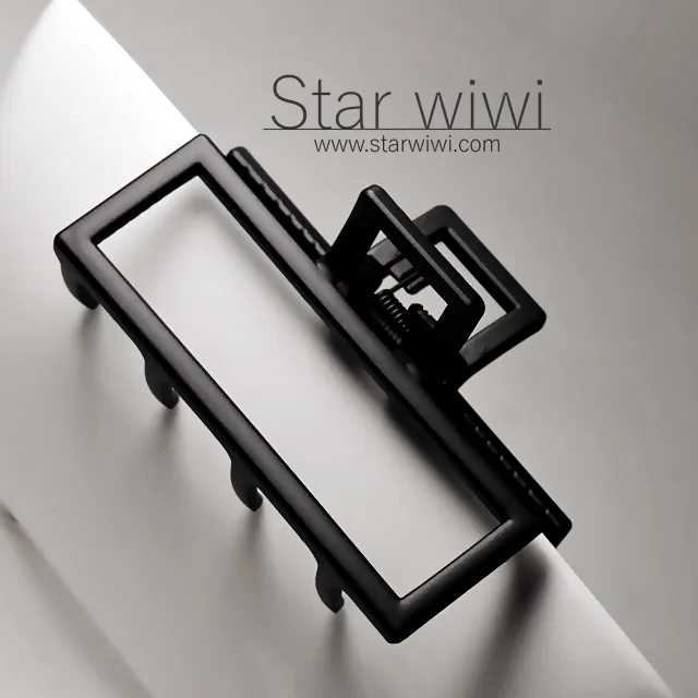 【Star wiwi】時尚簡約風格造型霧面大抓夾《2入組》《黑色》 ( 髮飾 髮夾 鯊魚夾 ) 歷史價格詳細信息